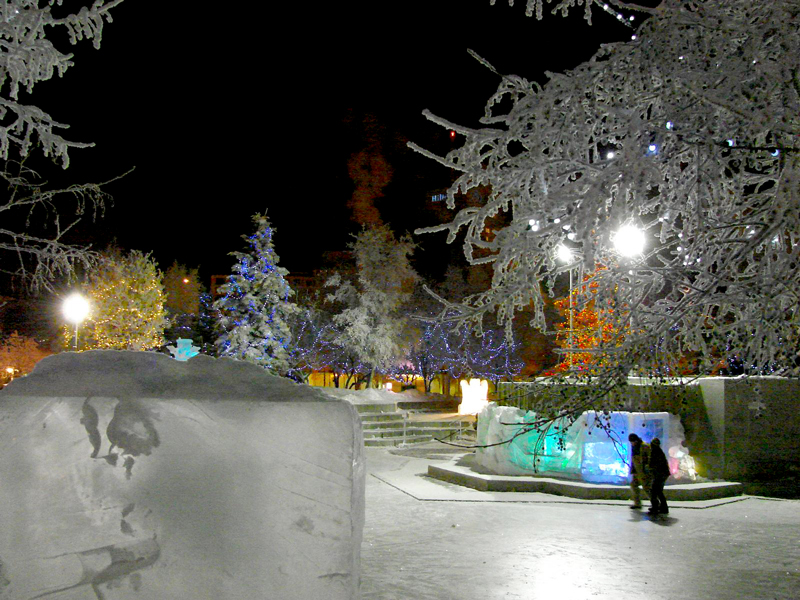 Ice Rink in Downtown Anchorage's Town Square