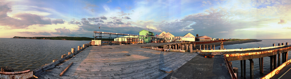 Ekuk docks panorama
